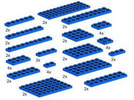 Набор LEGO 5146 Синие пластины
