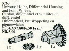 Набор LEGO 5263 Universal Joint, Differential Housing, and Point Wheels