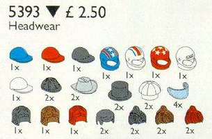 Набор LEGO 5393 Headgear (Hats and Hair)