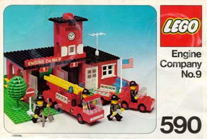 Набор LEGO 590 Пожарное Депо