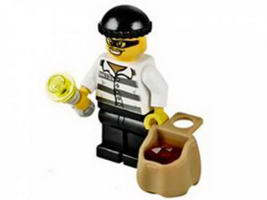 Набор LEGO 60063-14 Воришка с сумкой и фонариком