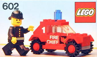 Набор LEGO 602 Машина Начальника Пожарной Команды