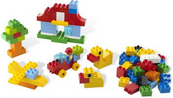 Набор LEGO 6130 Зеленое Ведерко с Кубиками Дупло