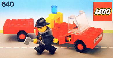 Набор LEGO 640-2 Пожарная машина с прицепом