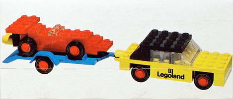 Набор LEGO 650 Машина с прицепом и гоночная машина