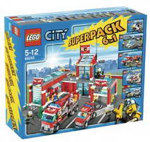 Набор LEGO 66255 Сити суперпак 6 в 1 (7235 7236 7741 7890 7942 7945)