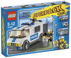 Набор LEGO 66363 Сити суперпак 4 в 1 (7235 7236 7245 7741)
