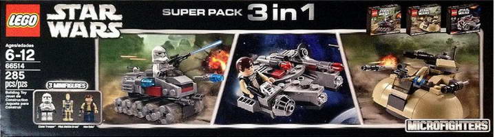 Набор LEGO 66514 Микрофайтеры Суперпак 3 в 1