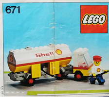Набор LEGO 671 Бензовоз Шелл