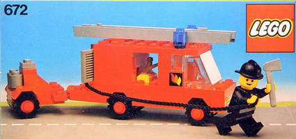 Набор LEGO 672 Пожарная Машина