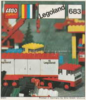 Набор LEGO 683 Тягач с прицепом