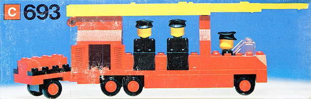 Набор LEGO 693 Пожарная машина и пожарные