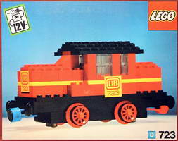 Набор LEGO 723-2 Дизельный локомотив с наклейкой DB