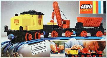Набор LEGO 724 12В Тепловоз с краном и самосвальным вагоном