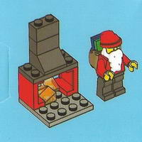 Набор LEGO 7553-25 Санта-Клаус и камин