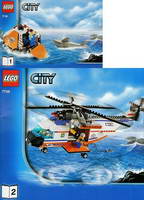 Набор LEGO Вертолёт береговой охраны и спасательный плот