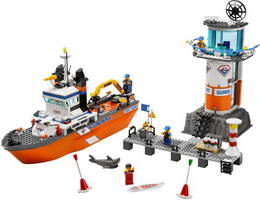Набор LEGO 7739 Лодка и башня службы берегового наблюдения