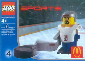 Набор LEGO 7919 McDonald's Sports Set Number 4 - White Hockey Player No.5