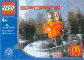 Набор LEGO 7922 McDonald's Sports Set Number 6 - Orange Vest Snowboarder