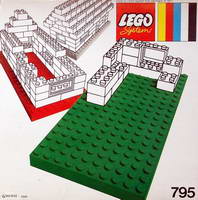 Набор LEGO 795 Строительные пластины, красная и синяя