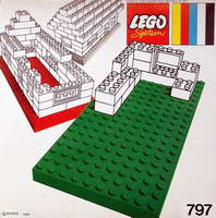 Набор LEGO 797 Большие строительные пластины, серая и белая