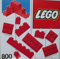 Набор LEGO 800-2 Дополнительные красные кирпичики