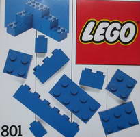 Набор LEGO 801-2 Дополнительные синие кирпичики