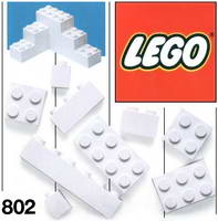 Набор LEGO 802-2 Дополнительные белые кирпичики