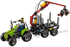 Набор LEGO 8049 Трактор с лесопогрузчиком