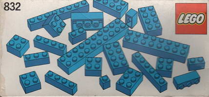 Набор LEGO 832 Набор синих деталей