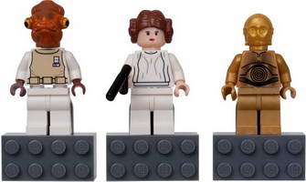 Набор LEGO 852843 Магниты Акбар, Лея и С-3РО