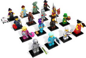 Набор LEGO 8827-17 Полный набор мини-фигурок 6-й серии