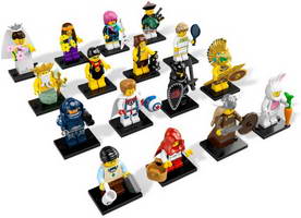 Набор LEGO 8831-17 Полный набор мини-фигурок 7-й серии