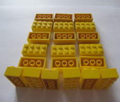 Набор LEGO 918-yellow-2 2 x 4 Желтые кирпичики