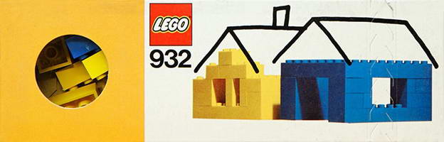 Набор LEGO 932 Синие и желтые кирпичики