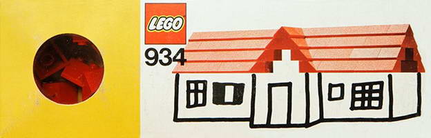 Набор LEGO 934 Кирпичи-черепица, угол 45 градусов