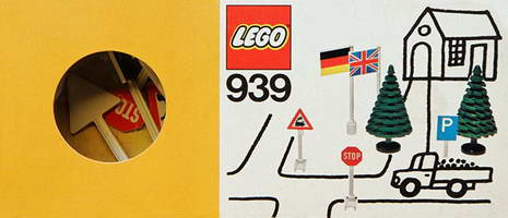 Набор LEGO 939 Флаги, деревья и дорожные знаки