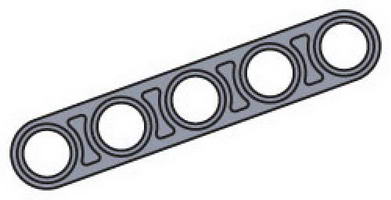 Набор LEGO 970043 Small Half Beam (Pack of 100)