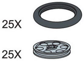 Набор LEGO 970660 O-Ring and Pulley Wheels
