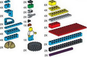 Набор LEGO 970673 Special Elements for ROBO Technology Set