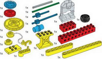 Набор LEGO 970680 Special Elements for Early Simple Machines Set