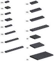 Набор LEGO 970683 Черные пластины