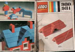 Набор LEGO 981-2 Набор из скошенных кирпичиков для крыши