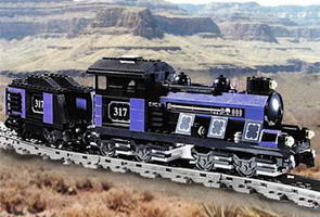 Набор LEGO KT203 Большой синий паровоз с тендером
