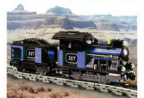 Набор LEGO KT403 Маленький синий паровоз с тендером