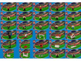 Набор LEGO cokesoccer Japanese Coca-Cola Soccer collection sets 4443 thru 4472