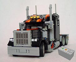Набор LEGO MOC-0013 Американский грузовик с длинным капотом (батарея 8878)