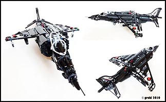 Набор LEGO MOC-0018 Палубный истребитель вертикального взлета 'Си Харриер'