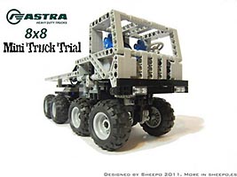 Набор LEGO MOC-0118 Грузовик для триала 'Астра' (колесная формула 8x8)