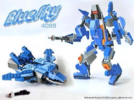 Набор LEGO MOC-0127 Робот-трансформер 'Синее небо'